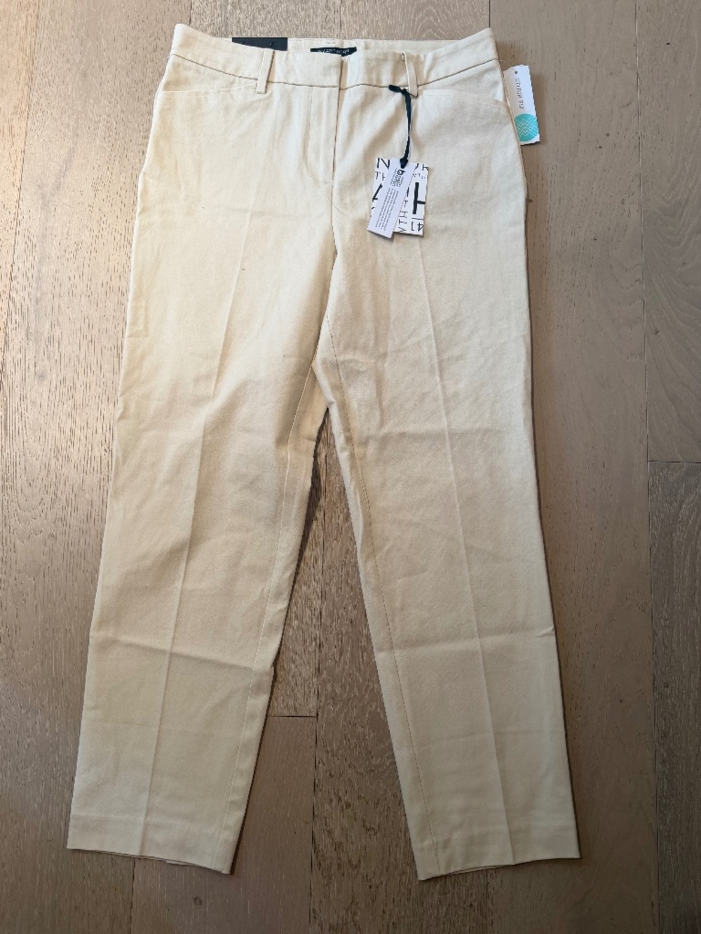 NWT 41 Hawthorn Ivory Stretch Ankle Pants Size 8